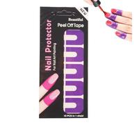 Gardiens de vernis à ongles Protector Cuticules - Boucliers à ongles en forme de U élastiques, autocollants d'épreuve de déversement | Ruban de ongle doigt pour les filles et les femmes, accessoire de