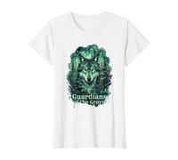 Gardiens du Bosquet Loup Forêt Bois Nature Art T-Shirt Graphique avec Valeur
