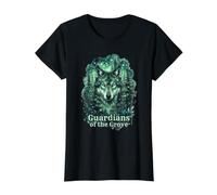 Gardiens du Bosquet Loup Forêt Bois Nature Art T-Shirt Graphique avec Valeur
