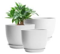 GARDIFE Pots de Fleurs de 30,5 cm, 25,4 cm, Grands Pots de Fleurs pour Plantes d'intérieur, Pots de Fleurs, Blanc
