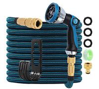 GARDIFE - Tuyau d'arrosage extensible 50FT/15M - Avec tuyau flexible 10 fonctions - Extra résistant - 3750D - Avec accessoires en aluminium massif de 3/4" - Pour l'extérieur
