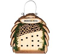 Gardigo 90531 - Hôtel à Insectes en Bois; Abri Naturel/Bambou; Refuge pour Hibernation/Nidification; Cabane à Coccinelle et Abeilles