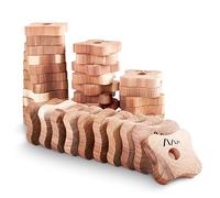 Gardigo® Anneaux de cèdre, Lot de 36 Pcs, Bois de Cedre Anti Mites, Anti Mites Textiles, Répulsif Anti-Mites Vêtements Aromatiques, Antimites Vetements Armoire, Produit Naturel Durable.