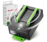 Gardigo® Anti Martre Voiture à Ultrasons - Répulsif Fouine, Loir & Rongeurs avec LED Flash - sur Piles ou Batterie Auto - Protection Voiture, Grenier, Garage, Jardin - Couverture 60 m²