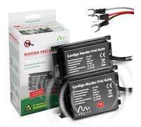 Gardigo® Anti Martre Voiture Lot de 2 - Répulsif Ultrason Branché sur Batterie - 12V - Protection Moteur Contre Fouines, Rongeurs, Martres - Dispositif Préventif pour Voitures et Camping-Cars