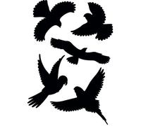 Gardigo - Autocollants Anti-Collision pour Oiseaux Stickers Résistants aux Intempéries, UV's Lot de 5 Silhouettes Prévention