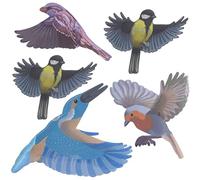 Gardigo Autocollants de protection des oiseaux I Silhouettes d'oiseaux I pour fenêtres, portes, vérandas, serres I Protection des fenêtres contre les impacts d'oiseaux