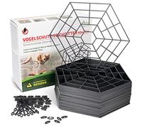 GARDIGO® Grillage Anti-Prédateurs pour Bassin - 20 Pièces Modulables - Barrière Anti-Hérons et Chats - Discrète sous l’Eau - Kit Extensible Flottant pour Bassin de Jardin avec Poissons