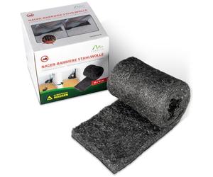 GARDIGO® Laine d'acier Contre Les Souris I Barrière Anti-Nuisibles Rats & Souris, Fouines, Insectes I Efficacité Radicale I 50 x 10 cm I pour Boucher Les Trous dans la Maison, Le Garage, la Cave.