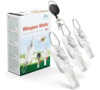 GARDIGO® Lot de 3 pulvérisateurs anti-guêpes - Portable - Avec mousqueton - Avec clip à rouleau - Pour les déplacements - Pour les déplacements - Repousse les guêpes par l'eau