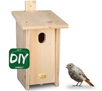 Gardigo Nichoir DIY pour Queue Rouge de Jardin I Kit de Bricolage en Bois d'Épicéa Non Traité et Résistant aux Intempéries I Fabriqué en Allemagne