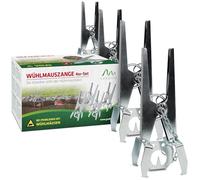 GARDIGO® Piège à Campagnols en Métal Galvanisé - Pince Anti-Rongeur Réutilisable, Double Entrée - Capture Efficace, Résistante à la Corrosion - pour Jardin, Pelouse, Légumes