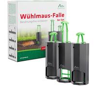 GARDIGO Piège à Campagnols Lot de 3 Réutilisable pour Jardin & Potager
