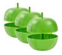 Gardigo - Piège à Mouche à Fruits; Set de 3 Pièges à Mouches Fruitières en Forme de Pomme