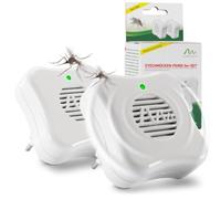 GARDIGO Répulsif Anti-Moustiques à Ultrasons sur Prise Lot de 2 | Jusqu'à 25 m² par unité - Utilisation intérieure - Sans produits chimiques - Fonctionnement continu