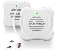 GARDIGO® Répulsif Fourmis Ultrason - Lot de 2 - Anti-Fourmi Électrique pour Maison, Cuisine, Cave - Appareil à Ultrasons sans Produit Chimique - Branché sur Prise - Protection 25 m² par unité