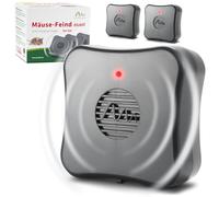 Gardigo® Répulsif Ultrason Anti-Souris et Rats Lot de 3 - Dispositif Mobile à Piles sans Produits Chimiques - Portée 40 m² - Anti Rongeur Écologique pour Cave, Grenier, Garage, Entrepôt, Jardin