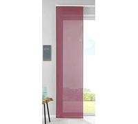 Gardinenbox 1 Ensemble de Panneaux coulissants, Panneau Panneau de Rideau, Voilage Complet avec Barre de lestage, 100% Polyester, Bordeaux, H x L 245 x 60 cm