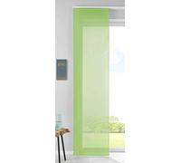 Gardinenbox 1 Ensemble de Panneaux coulissants - Rideau en Voile Complet avec Tringle de lestage - 100% Polyester - Vert Pomme - H x l : 245 x 60 cm