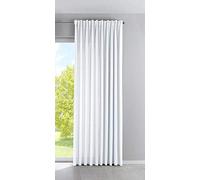 Gardinenbox 100002651 Rideaux Extra Larges Laisse Passer la lumière Mat, Polyester, Blanc., HxB 254x300 cm