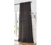 Gardinenbox 2023340 Rideau Jacquard avec Fil à Effet Lurex H x l : 245 x 135 cm Marron doré « Havane » Suspension multibande : Luxe pour Votre Maison