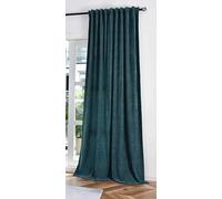 Gardinenbox 2023340 Rideau Jacquard avec Fil à Effet Lurex H x l : 245 x 135 cm Vert doré « Havane » Suspension multibande : Luxe pour Votre Maison