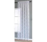 Gardinenbox 2023440 Valencia Rideau Multi-Bandes de Suspension Scherli Transparent Aspect Lin Naturel 245 x 145 cm