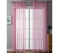 Gardinenbox 20332-cn2 Lot de 2 Rideaux à œillets Transparent uni 145 x 140 cm