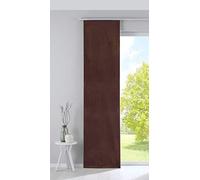 Gardinenbox 203571 Milano Rideau occultant, Coulissant, en Velours, Opaque, Noir, avec tringles et Barres de lestage, Taupe, (H x l) 245 x 60 cm
