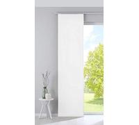 Gardinenbox 203571 Milano Rideau occultant, Coulissant, en Velours, Opaque, Noir, avec tringles et Barres de lestage, Blanc, (H x l) 245 x 60 cm