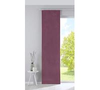 Gardinenbox 203571 Milano Rideau occultant, Coulissant, en Velours, Opaque, Noir, avec tringles et Barres de lestage, Rose Vieilli, (H x l) 245 x 60 cm