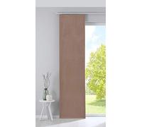 Gardinenbox 203571 Milano Rideau occultant, Coulissant, en Velours, Opaque, Sable, avec tringles et Barres de lestage, Rouge, (H x l) 245 x 60 cm