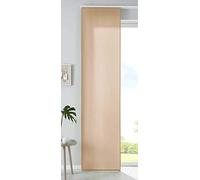 Gardinenbox 85600N Lot de 1 Rideau Coulissant en Microfibre, séparateur de pièce, H x l 245 x 60 cm, Sable Mat, Barre de lestage, 85600N