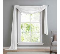 Gardinenbox Attelage Horizontal pour Rideaux (Gaze), Transparent Blanc
