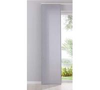 Gardinenbox Cationic 204411 Rideau Coulissant, Opaque, Aspect Lin Natura, satiné, H x l : 245 x 60 cm, Gris, Style Maison de Campagne