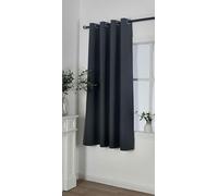 Gardinenbox Rideau occultant à œillets - 175 x 145 cm (H x l) - 100% occultant - München Dark - Fixation Triple Couche - Motif à Chevrons - Gris foncé