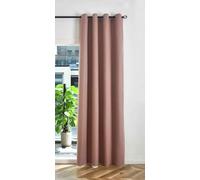 Gardinenbox Rideau occultant à œillets - 225 x 145 cm (H x l) - 100% occultant - Motif Munich Dark - Triple Couche - Motif à Chevrons - Rose Vieilli