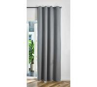 Gardinenbox Rideau occultant à œillets - 225 x 145 cm (H x l) - Gris - 100% occultant - München Dark - Reliure Triple Couche - Motif à Chevrons