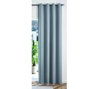 Gardinenbox Rideau occultant à œillets - 245 x 145 cm (H x l) - Bleu - 100% occultant - München Dark - Reliure Triple Couche - Motif à Chevrons