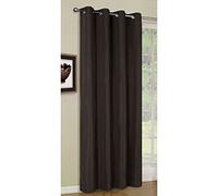 Gardinenbox Rideau Opaque avec œillets en Micro Satin, Mat, -20405-20405 -, Marron, HxB 175x140 cm