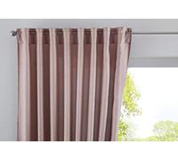 Gardinenbox Rideau Passants cachés Cationic « JENA » Opaques Aspect Lin avec embrasses, Polyester, Taupe, HxB 225x140 cm