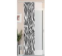 Gardinenbox Rideaux Box Surface ROSENKALLA Rideau Aspect Soie Sauvage et Voile Panneau, Polyester, Zebra, 245 x 45 cm, de 2 unités