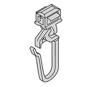 Gardinenzubehör von ars_vivendi Lang HINNO HC 32 Paire de Rideaux en Aluminium avec Crochets pliants pour Rails de Rideau de 6 mm