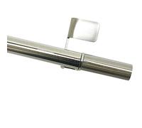 Gardinia 31343 Cylindrique Barre Métal Gris 50 x 30 x 0,02 cm