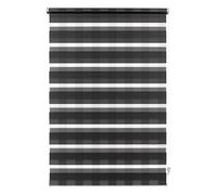 Gardinia 33917 Magasin enrouleur double à coller/clipser Polyester Noir 150 x 100 x 0,02 cm