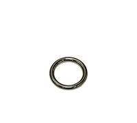 Gardinia Anneaux de Rideaux (Embrasse) pour Rideaux de Vitrage ou de Bistrot, Anneau Creux, 25 Pièces, Largeur de l'anneau 2,5 mm, Laiton, Nickelé