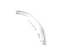 Gardinia Arc Rond Droit pour Rails à 1 Voie, Blanc, 20x20 cm
