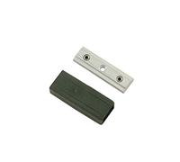 Gardinia Connecteur pour Tringle à Rideaux Luxor, Rectangulaire, 1 Set, Aluminium/Plastique, Aluminium-Noir