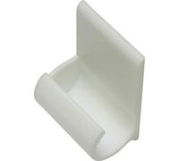 Gardinia Crochet Adhésif pour Barre de Vitrage Hauteur Ø 11+12 mm weiß, ABS, Blanc 2285