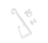 Gardinia Crochet pour Œillets, ABS, Transparent, Non Applicable